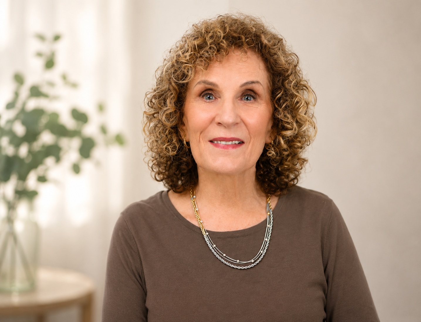 Linda soft Brown shirt 2026 Grief expert Linda Trignano