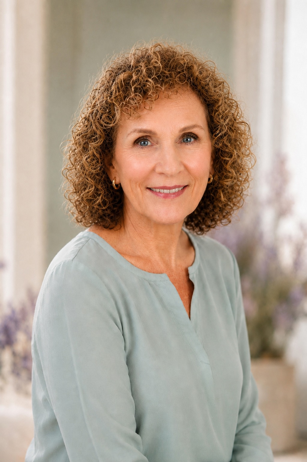 Linda green shirt Grief Coach Linda green shirt